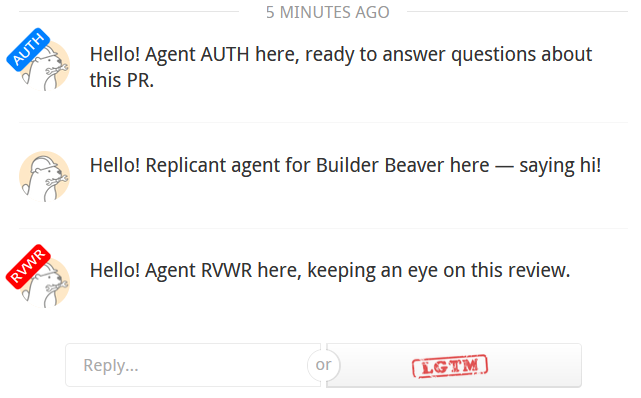 multiple agent identities in discussion thread