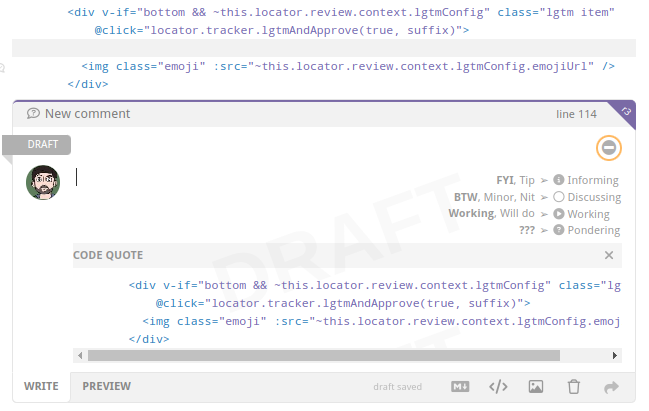 Removed line in code quote