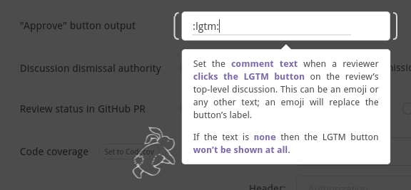 Approve setting in repository connection